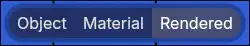 A screenshot of the render modes selector.